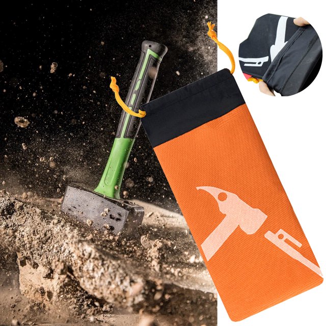 LJNYFDC Drawstring Pouch Hammer Nail Pouch Drawstring with Rope Hangable Waterproof Oxford 36cm Camping Tent Peg Hammer Nail Pouch for Travel Hammer Storage