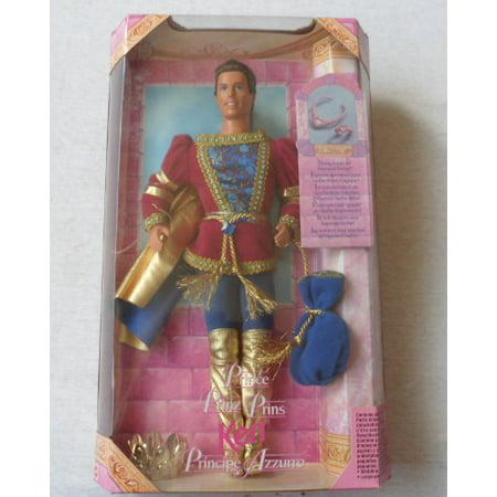 Barbie 1997 Classic Fairy Tale Rapunzel Series 12 Inch Doll : Prince Ken with Costume, Crown, Jewel Bag, Plastic Necklace and Bracelet