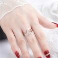 thumbnail image 2 of Under 5$ Open Rings for Women Fashion Cool And Mysterious Cubic-Zirconia Outer Band Spins Wonderful Gift Jewelry on Clearance, 2 of 4