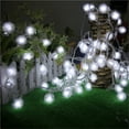 thumbnail image 6 of LED Christmas String Lights under $5! Cagogo LED Christmas String Lights with Snow Pompoms, Battery Operated Fairy Lights for Winter Decor, 10-Light Thorn Decoration for Indoor Outdoor Tree Party, 6 of 6