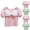 Pink, variant on ATOGUTA Teen Girl T-Shirts Base Tees Summer Cute Tops Bowknot Short Sleeve Crewneck T Shirts Green, Size 6M-8