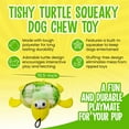 thumbnail image 2 of Scoochie Pet Tishy Turtle Squeaky Dog Chew Toy, 10.5-in, 2 of 5