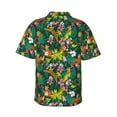 thumbnail image 3 of Goofa Cute Tribal Leopards Hawaiian Shirt for Men, Unisex Summer Beach Casual Short Sleeve Button Down Shirts,Aloha Tropical Floral print shirt-Small, 3 of 9