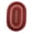 Red, variant on Rhody Rug Manhattan MA44 Red Brick 2 x 3 Oval - Braided Area Rug, Home Decor, Floor Mat or Bedroom Rug - Easy Care, Ideal for High Traffic Areas in Hallway and Living Room - Made in USA