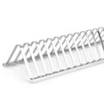 thumbnail image 2 of Dalazy Stainless Steel Barbecue Meat Rib Rack Chicken Roasting Skewer Stand Home Grid Tools Heating-resistant Grill BBQ, 2 of 6