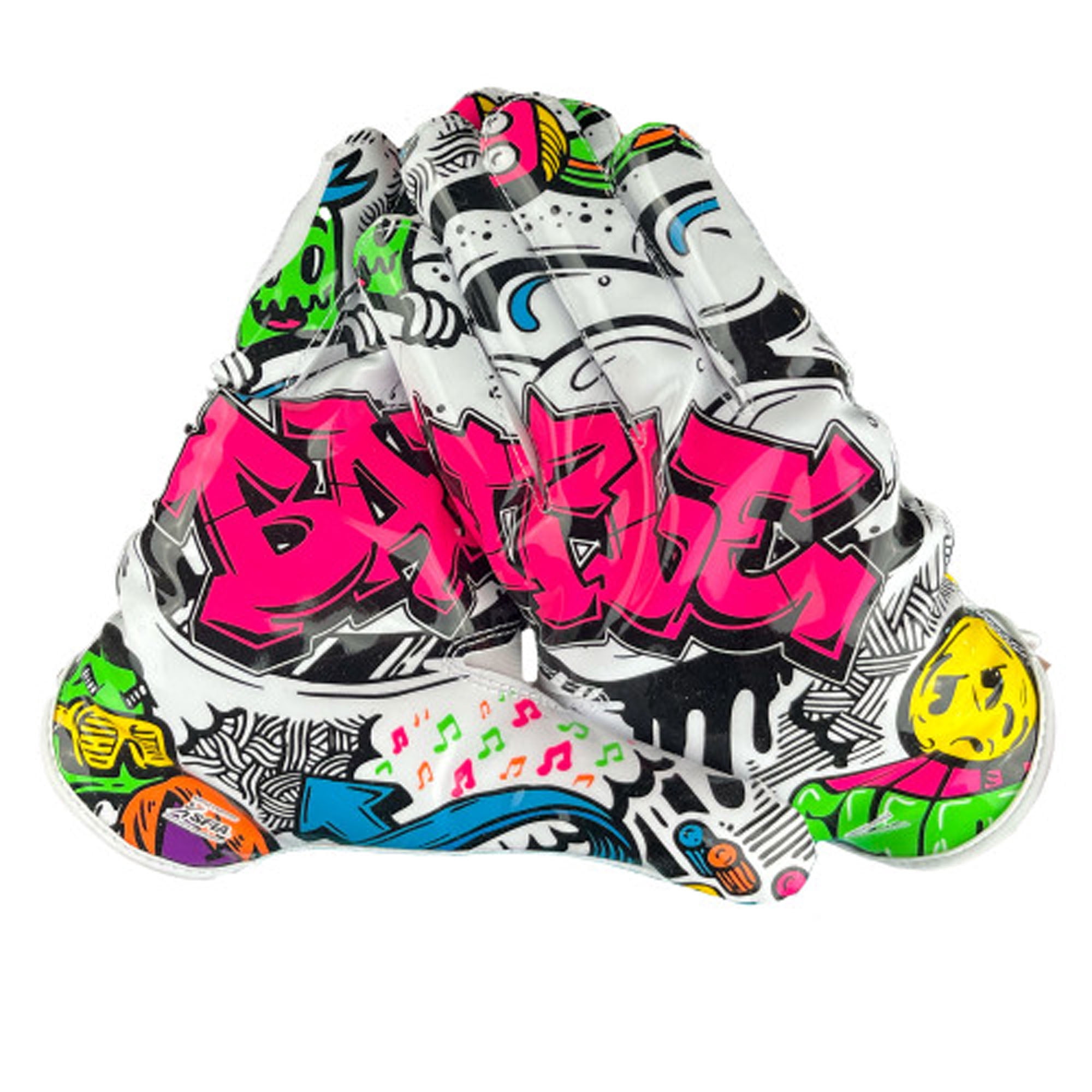 Battle Sports Youth "Graffiti" Doom Speed Receiver Football Glove - Xlarge