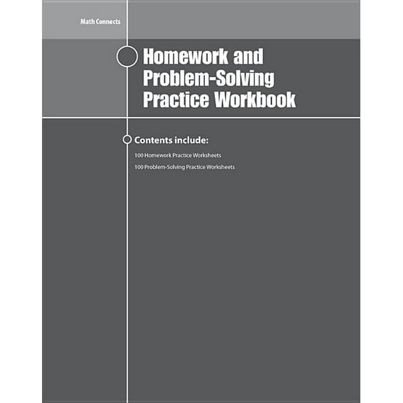 Math Connects: Course 1: Math Connects Homework and Problem-Solving Practice Workbook, Course 1 (Paperback)