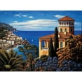 thumbnail image 2 of Wright, Elizabeth 24x19 Gold Ornate Wood Framed with Double Matting Museum Art Print Titled - The Amalfi Coast, 2 of 4