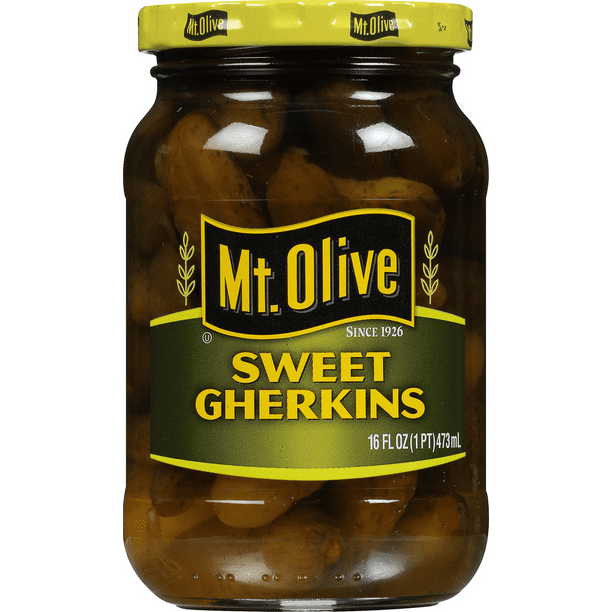 Mt. Olive Sweet Gherkins Pickles, 16 fl oz