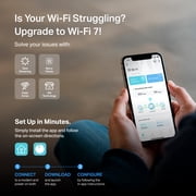 TP-Link Deco WB9600 Dual Band Wi-Fi 7 Whole Home Mesh Router System, 2-Pack, Covers up to 4,600 sq. ft., Connects 150+ Devices, Works with All ISPs - Deco WB9600