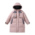 thumbnail image 3 of Chaqueta de plumón para niños para niñas mediana y larga 2024 nueva versión coreana para niños y niñas chaqueta engrosada estilo bebé con plumón de pato blanco, 3 of 3