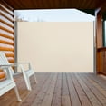 thumbnail image 2 of MCombo 138''x 71'' Fully Assembled Patio Retractable Side Awning for Garden, Balcony and Pools, Beige, 2 of 12