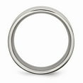 thumbnail image 2 of Grey Titanium Ring Band Wedding Grooved 9mm Polished, 2 of 6