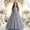 30Grey111, variant on NordicNest Kids Elegant Long Sleeveless Dress Solid Color Girls Lace Formal Gown With Puffy Dress For Parties O-Neck Relaxed Fit Dresses