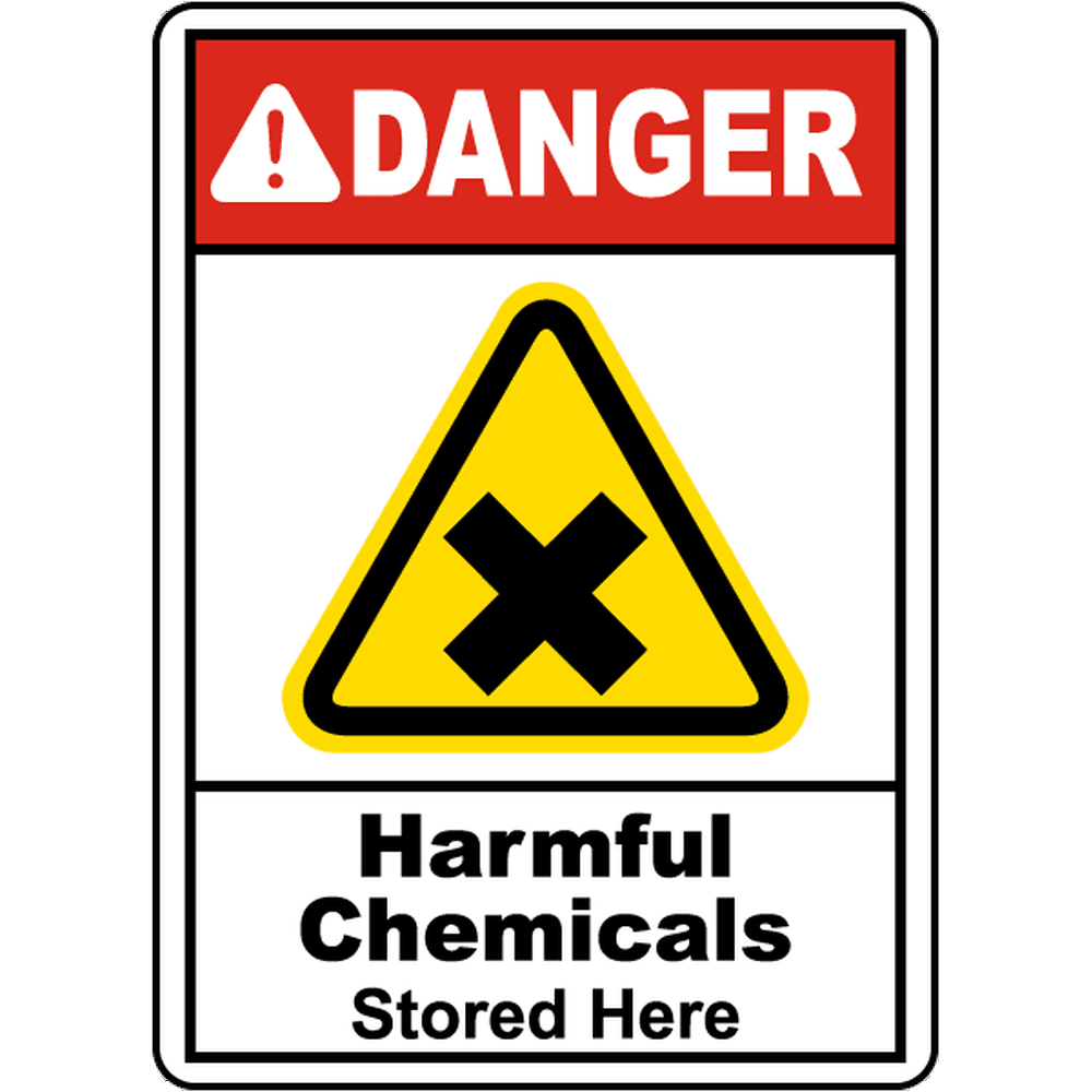 Vinyl Stickers Bundle Safety and Warning Signs Stickers Harmful