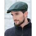 thumbnail image 2 of Mucros Weavers Men's 100% Wool Tweed Flat Kerry Flat Cap Made in Ireland, 2 of 4