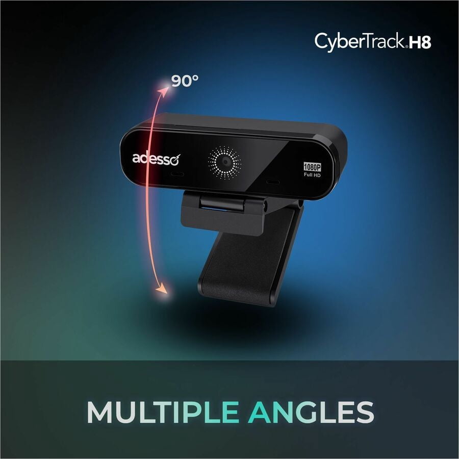 Adesso CyberTrack CyberTrack H8 Webcam, 2.1 Megapixel, 30 fps, USB 2.0