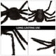 thumbnail image 4 of FELTECHELECTR Peluche de araña grande negra de 20 pulgadas para Halloween, decoración aterradora para casa embrujada, decoración de patio interior y exterior., 4 of 7