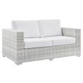 thumbnail image 2 of Modway Convene Outdoor Patio Loveseat in Light Gray White, 2 of 8