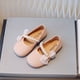 thumbnail image 1 of Zapatos de cuero para niñas, zapatos de princesa para primavera y otoño, zapatos de baile estilo occidental con suela suave y perlas para niñas, 1 of 5