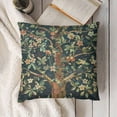 thumbnail image 3 of BANET Charlotte Home Furnishings Throw Pillow Covers Decorative Boho Pillow Covers for Couch Living Room Blue Tree Square Pillow Cases  Jacquard Woven for Cozy Bedroom Decor 12x12in, 3 of 5