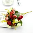 thumbnail image 6 of Artificial Rose Flowers Simulation Rose Wedding Bouquets Fake Floral Rose Flower Silk Flower Artificial Flower Multi-use Bright-colored Faux Silk Flower Simulation Rose Display for Gifts, 6 of 8
