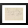 thumbnail image 2 of Henryk Siemiradzki 24x17 Black Modern Framed Museum Art Print Titled - Sketch of the Scene Taking Place on the Street in an Italian City (1883), 2 of 5
