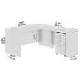 thumbnail image 4 of Series C 60W L Shaped Desk with Mobile File Cabinet in Mocha Cherry, 4 of 5