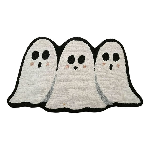 Tapis de Bienvenue Halloween pour Porte d'Entrée Porche Entrée Intérieure et Extérieure Tapis Décoratif Non Absorbant
