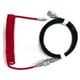 thumbnail image 2 of Cable de aviador para teclado, 2 uds., cable de bobina de aviación USB tipo C (rojo + negro), 2 of 6