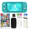 Nintendo Switch Lite in Turquoise with Super Smash Bros. and Accessories 11 in 1 Accessories Kit