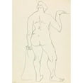 thumbnail image 3 of Henri Gaudier-Brzeska 11x14 Black Modern Framed Museum Art Print Titled - Standing Female Figure 2 (1910 - 1915), 3 of 5