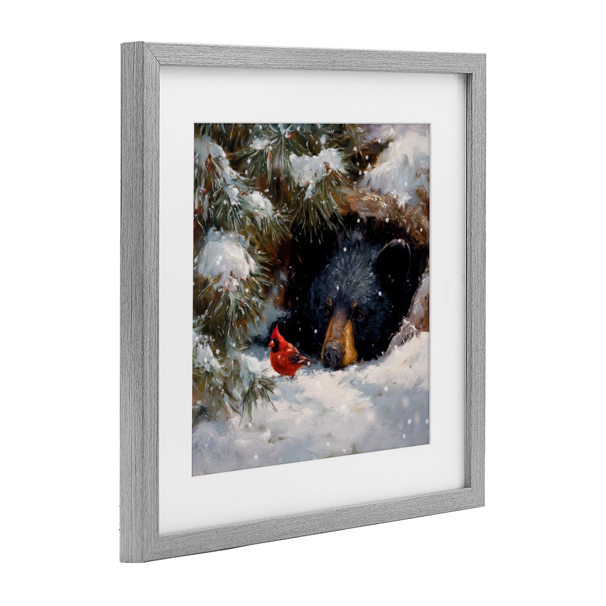 Stupell Industries Warm Watch From The Den Gray Framed Print Under Glass, design by Tina LeCour