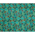 thumbnail image 4 of oneOone Tissu Polyester Lycra Imprimé Feuilles & Floral pour Couture BTY 56 Pouces de Large, 4 of 4