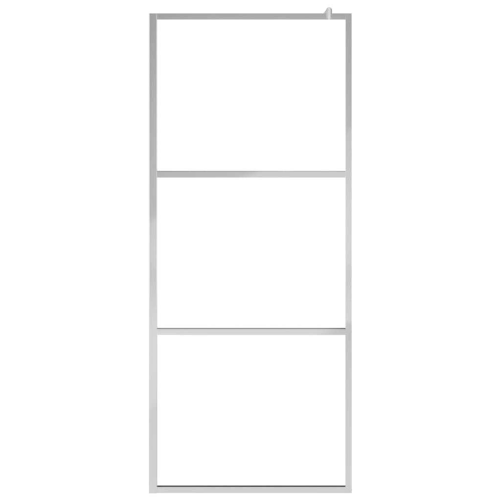 vidaXL Walk-in Shower Wall with Whole Frosted ESG Glass 55.1"x76.8"