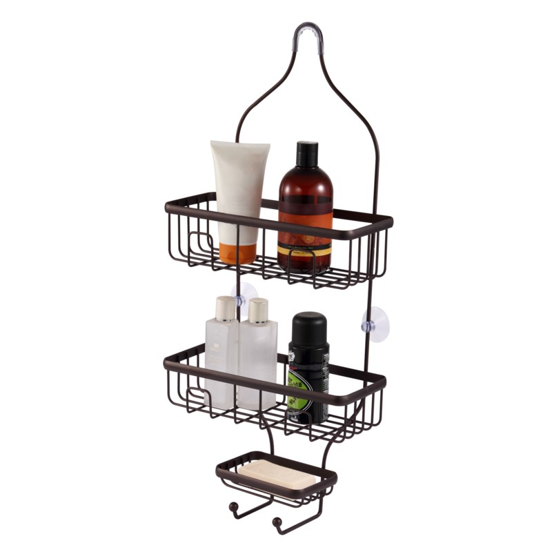 Dream Bath Extra Deep 3 Shelf Bathroom Shower Caddy Heavy Duty Bronze