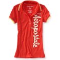 thumbnail image 1 of Aeropostale Womens Ny Aero Polo Shirt, Naranja, Grande, 1 of 1