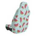 thumbnail image 2 of Wukai Watermelon Full Set Car Seat Covers with Soft Padding Universal Auto Front Seats Protector and Cushion Mat, 2 of 5