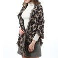 thumbnail image 2 of Coofit Winter Scarf Leopard Print Artificial Wool Blanket Scarf Shawl Scarf for Ladies, 2 of 10