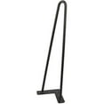 thumbnail image 4 of Patas de muebles Patas de pasador 41 cm Negro 2 varillas Pies de bricolaje para patas de silla de mesa con 20 tornillos + 4 protectores de patas, 4 of 5