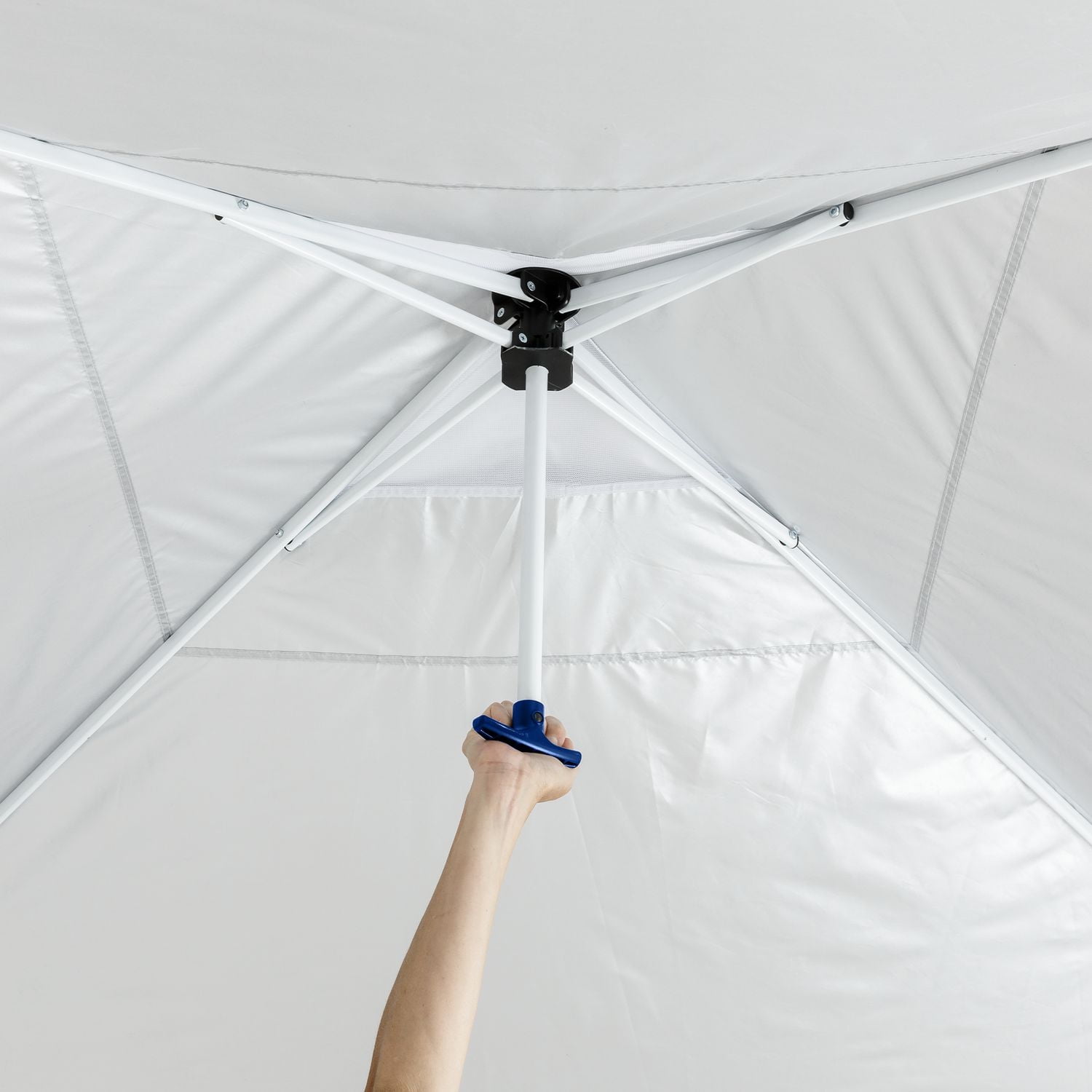 Ozark Trail 10 FT x 10 FT Straight Leg Instant Canopy, 100 SQ FT, GRAY, 10 x 10 Canopy