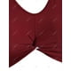 thumbnail image 4 of Hem torcer las hojas de Flamenco de impresión más el tamaño de traje de baño de Tankini Rosegal Camisetas tallas grandes, 4 of 5
