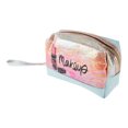 thumbnail image 1 of 1 Pc Bolsa de Maquillaje Portátil para Labios para Mujeres para Viajes, Vacaciones, Camping, Gimnasio, Azul PU, 1 of 3