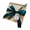 thumbnail image 2 of Sliding Cover Gifts Package Box Square Wood Wedding Favor Gift Wrap Box Desktop Decor Clear Wood, 2 of 6