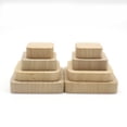 thumbnail image 2 of TABLETREANDS Hardwood Blocks 10PCS 5x5x0.5in Beige Unfinished Wood Cubes for Craft Supplies and Artists, 2 of 8