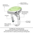 thumbnail image 6 of 925 Sterling Silver Ring Natural Prehnite Handmade Jewelry, 6 of 10
