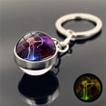 thumbnail image 1 of EGNMCR Keychains Twelve Keychain Pendant Time Luminous Glass Ball Pendant Metal Key removal spray, 1 of 4