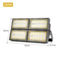 thumbnail image 3 of Proyector de exterior con iluminación uniforme, reflector de 100 W, 600 W y 200 W para canchas de tenis, baloncesto, gimnasios y estadios, 3 of 5