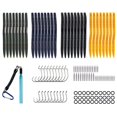 thumbnail image 1 of Kit de señuelos de pesca de gusano loco, cebos de silicona suave con caja de aparejos Afortunado Sencillez, 1 of 5