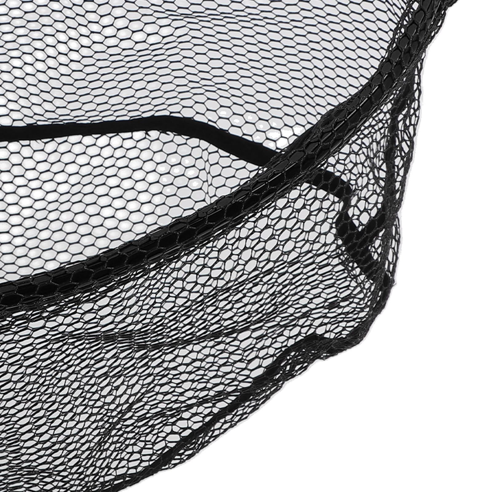 Nieyigj Floating Fishing Net Aluminum Alloy Rubber Foldable Extendable Portable Fish Landing Net for Easy Transportation and Storage Black 17.7 inches / 45 cm for Professional Anglers